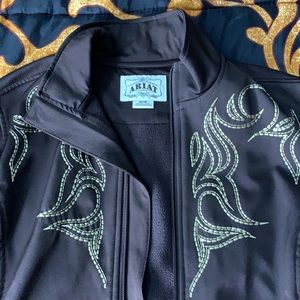 Brown Ariat soft shell team jacket